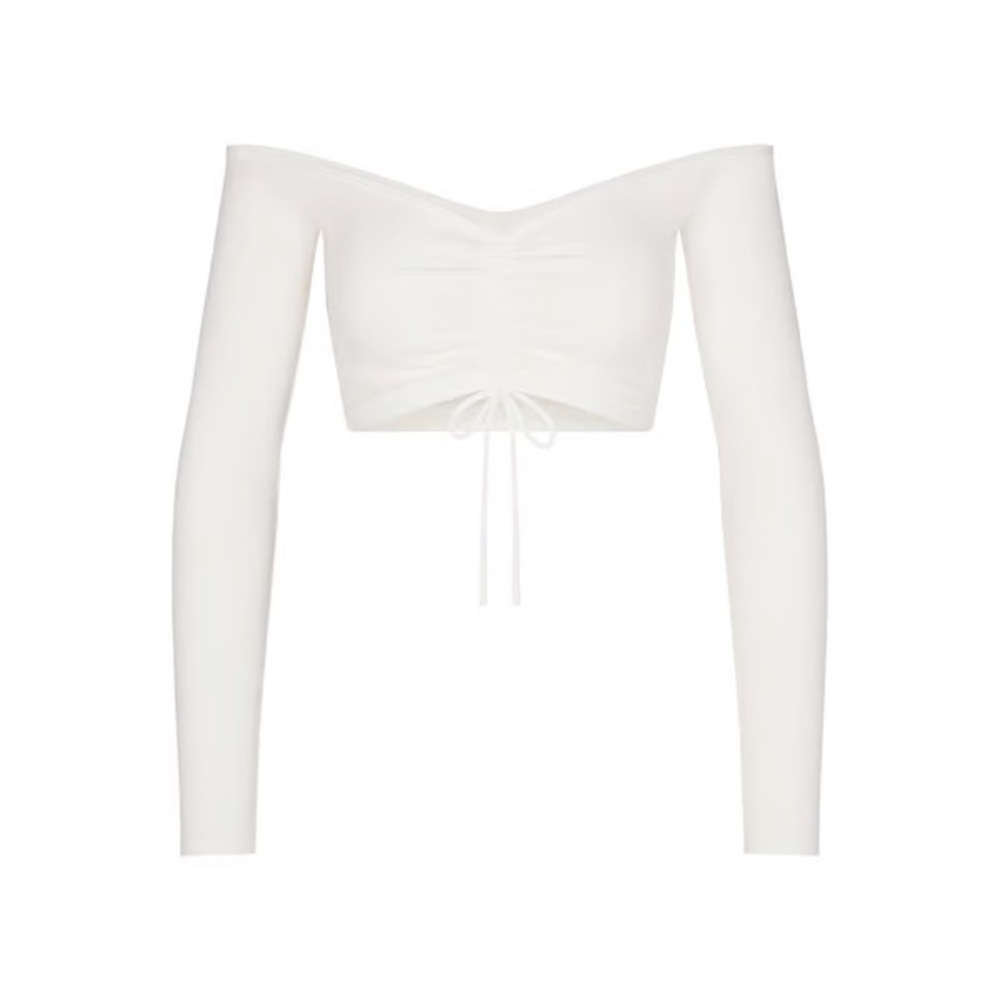 Skims Soft Lounge Long Sleeve Crop Top